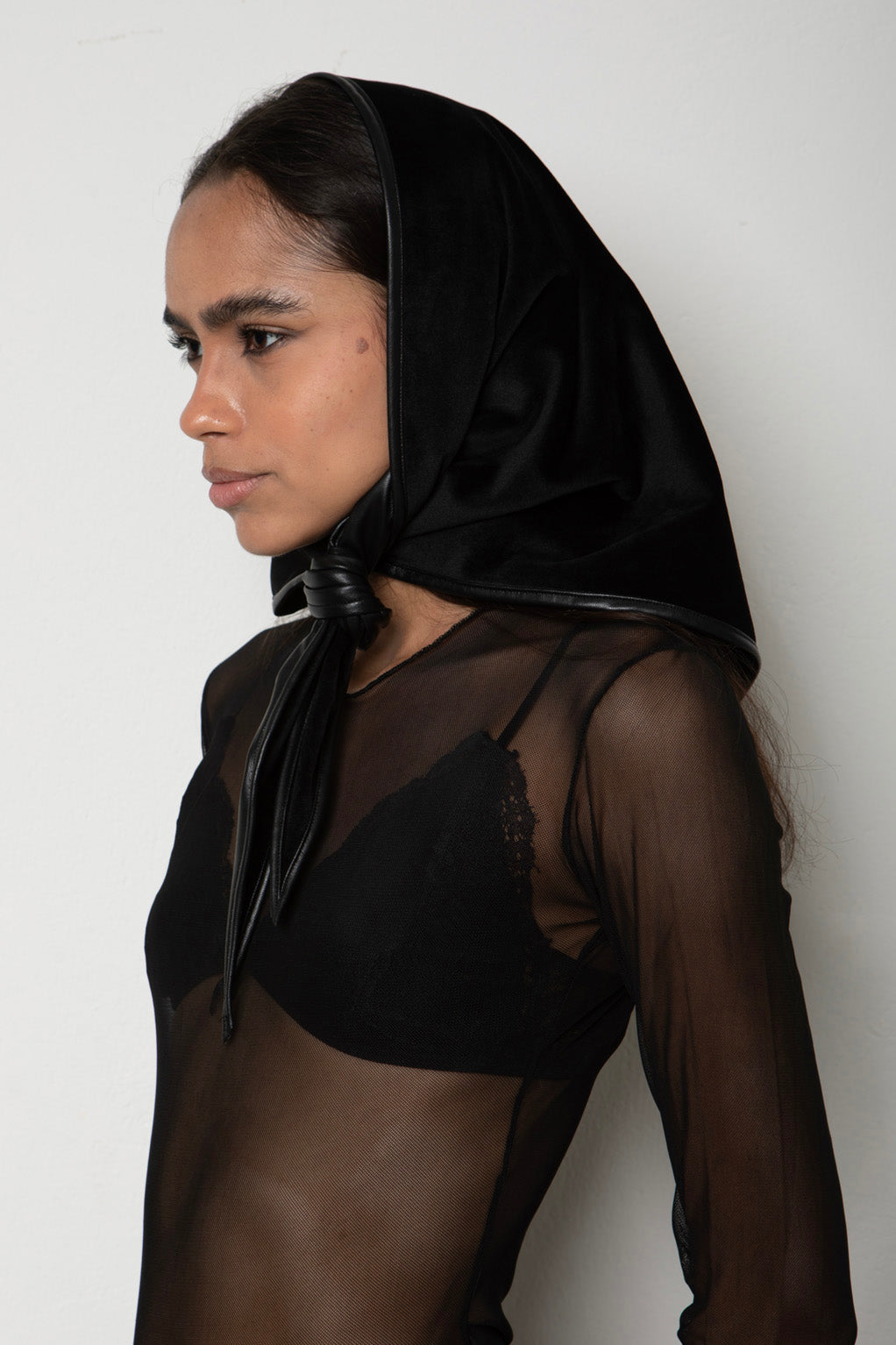 Leather Scarf Double Sided