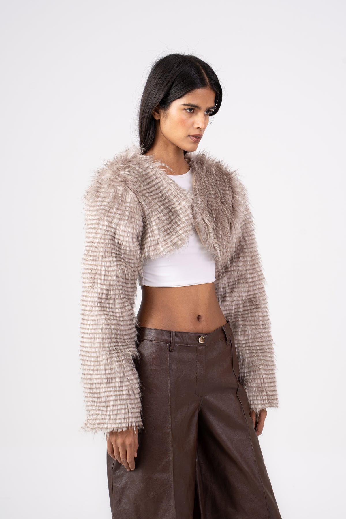 Fur Shrug Beige