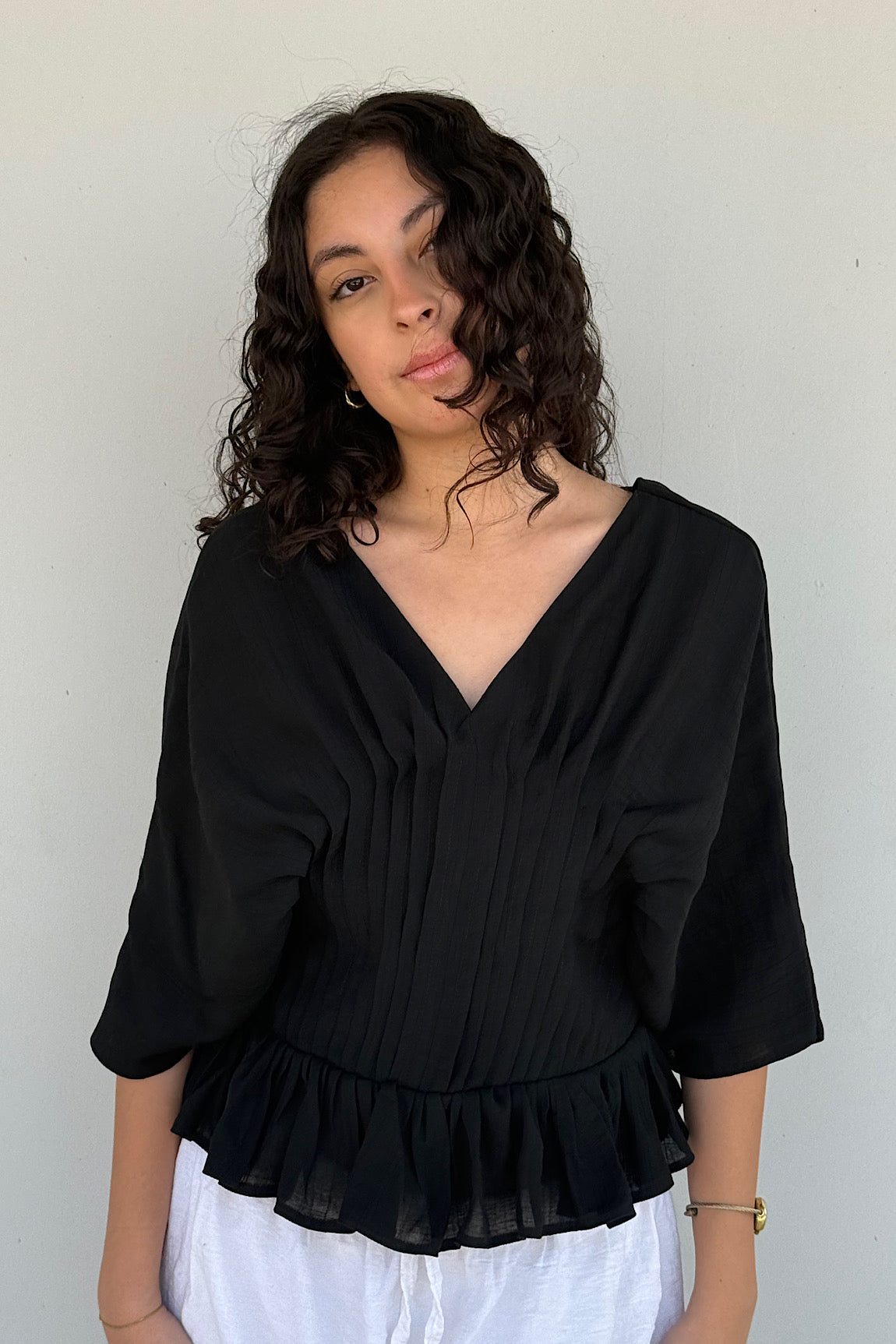 Pleated Waist Top