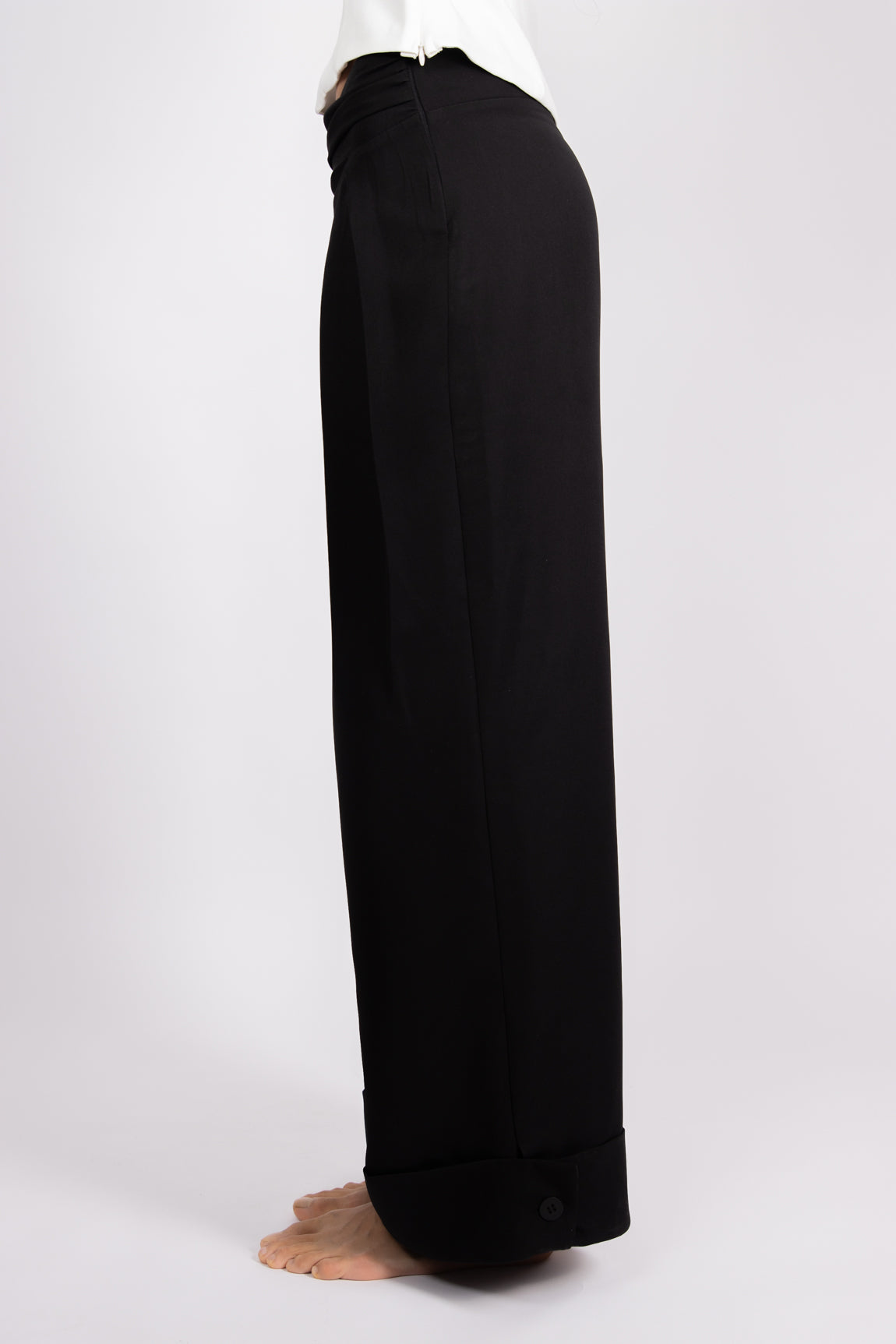 Pleated Pants Black