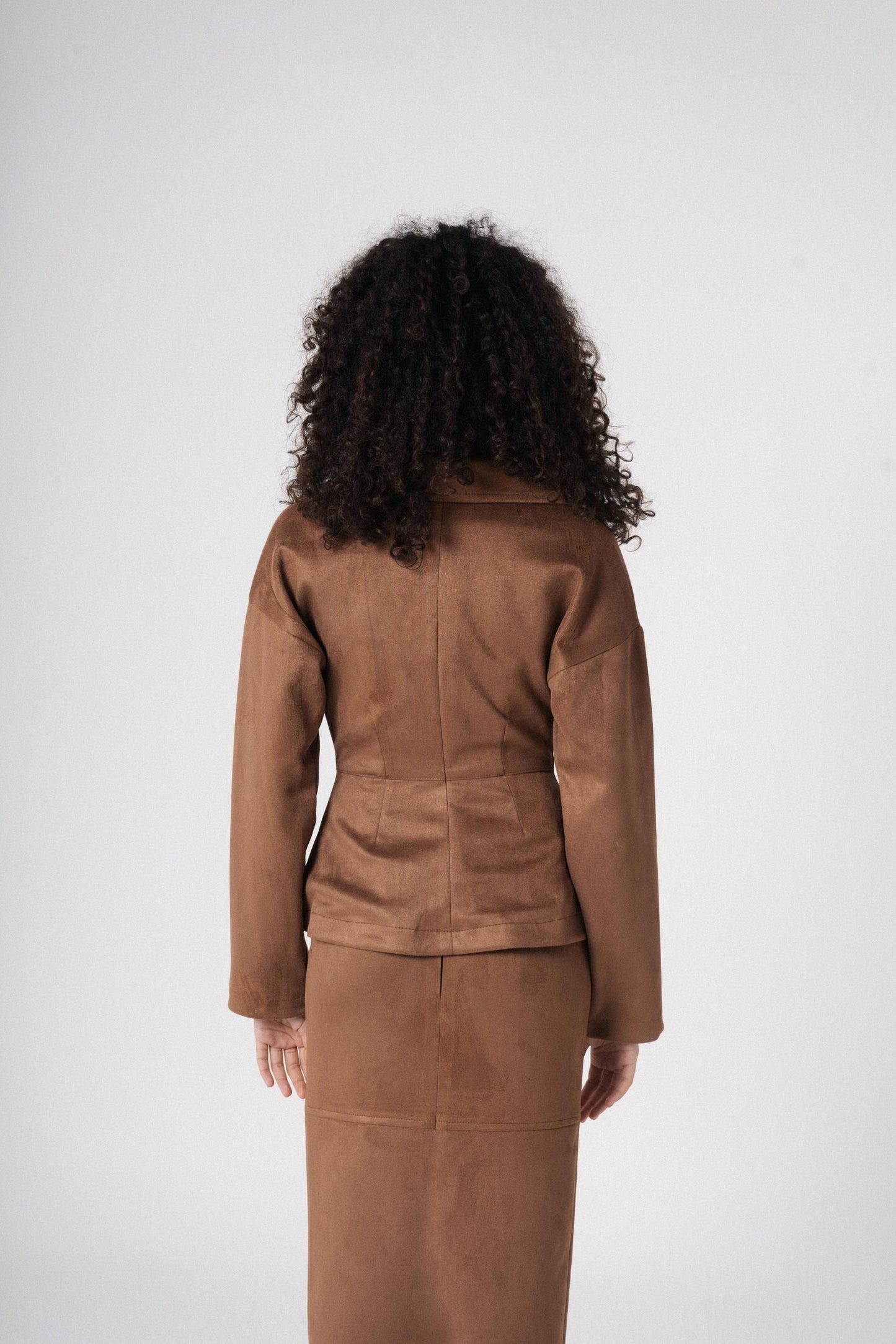 Sculpted Suede Jacket