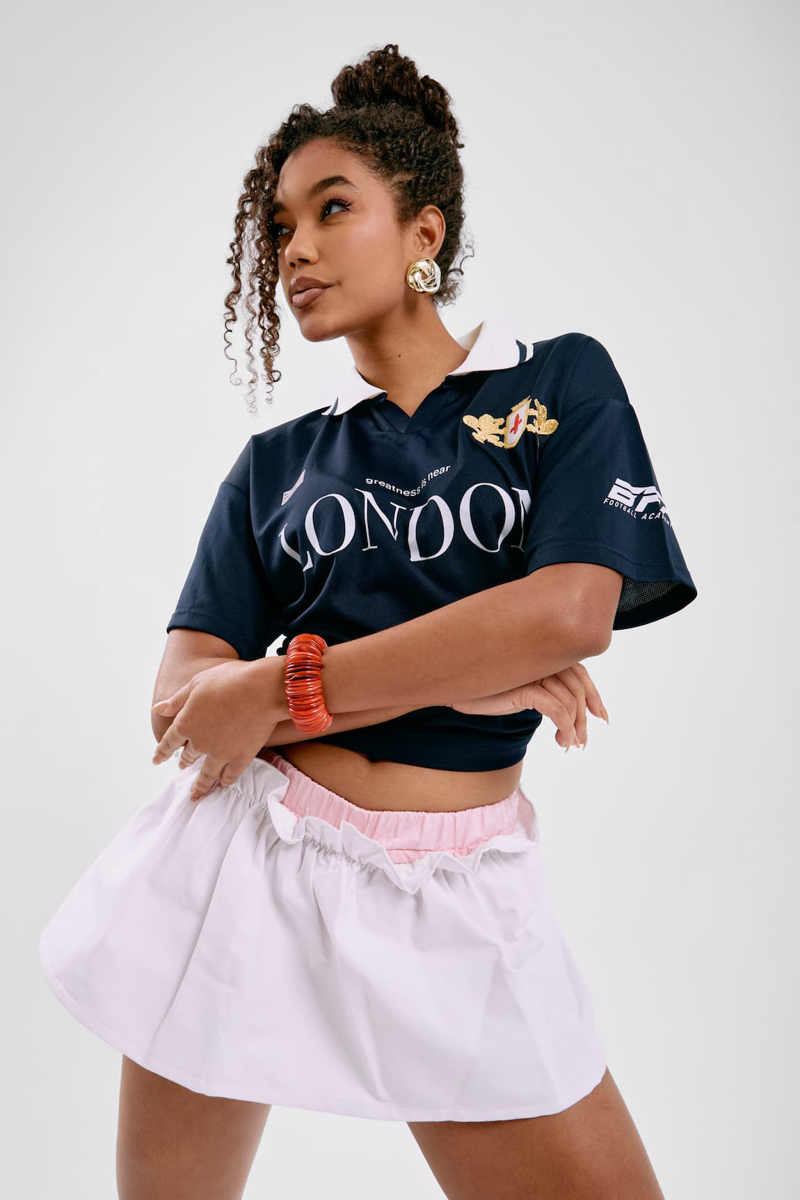 Gabardine Micro Mini Skirt