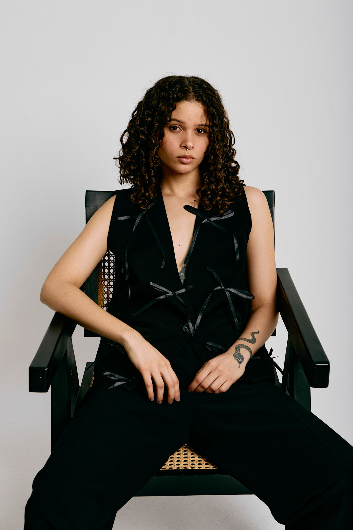 Exaggerated Bow Waistcoat