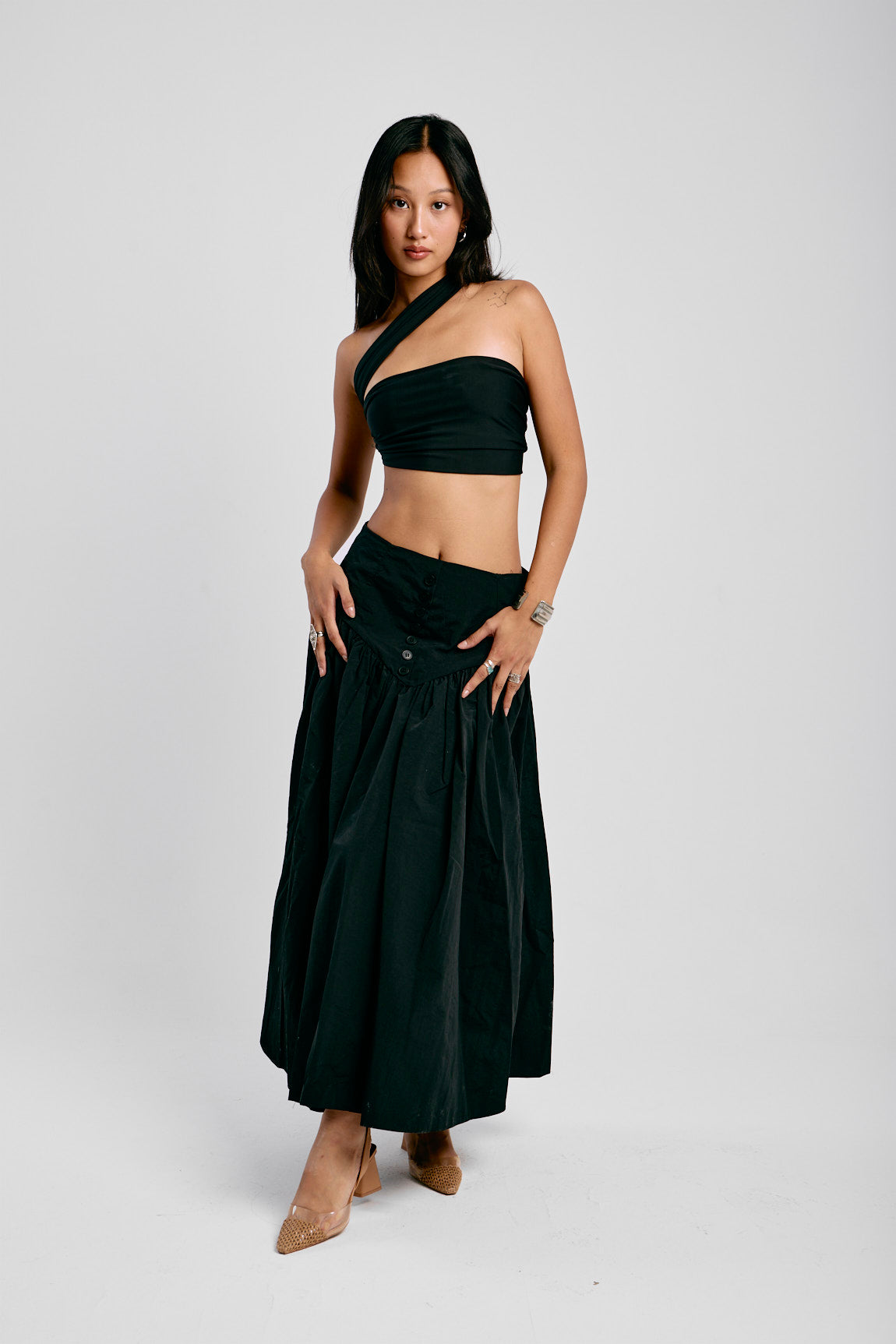 Sculpted Low-Rise Corset Skirt