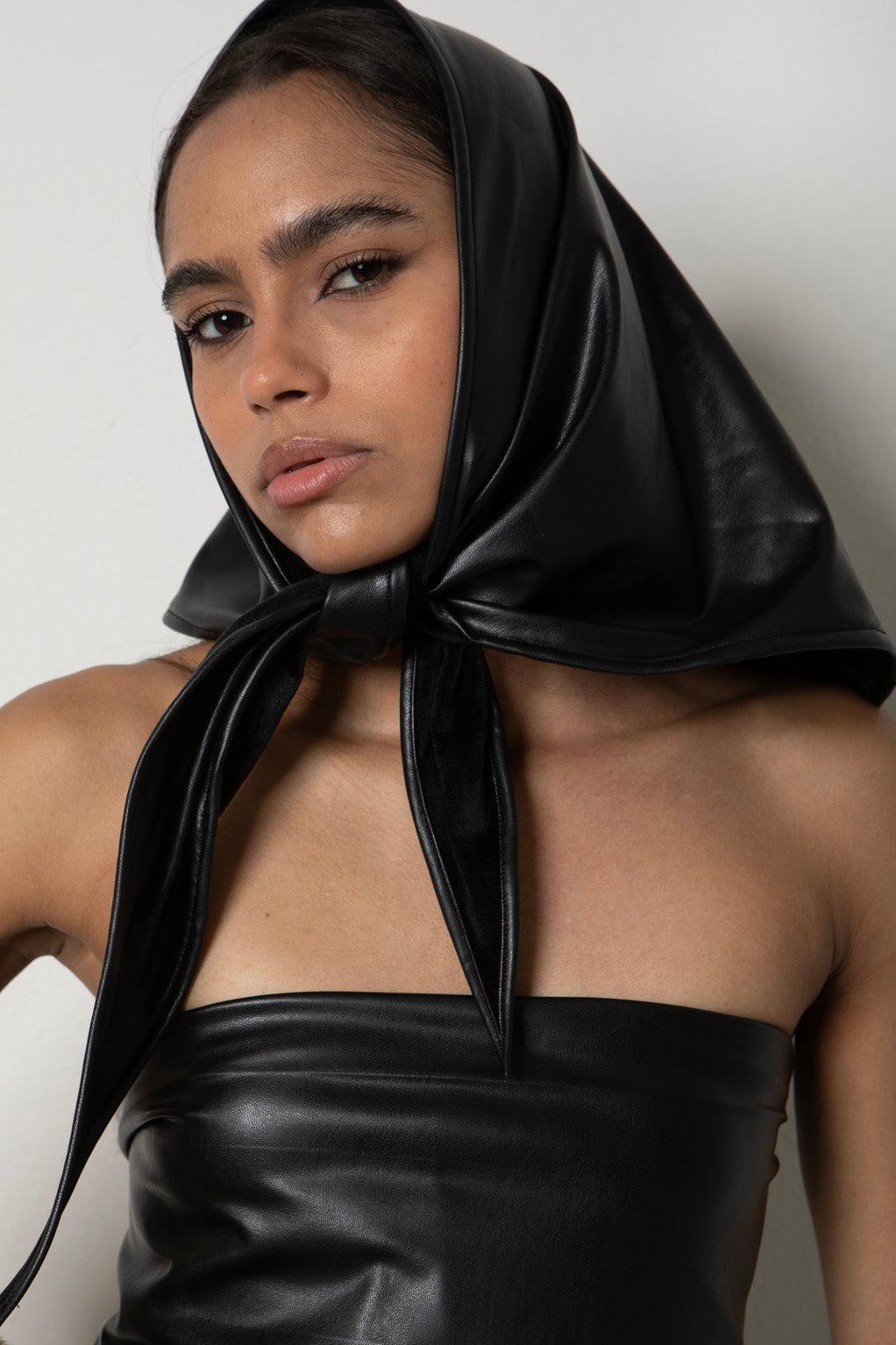 Leather Scarf Double Sided