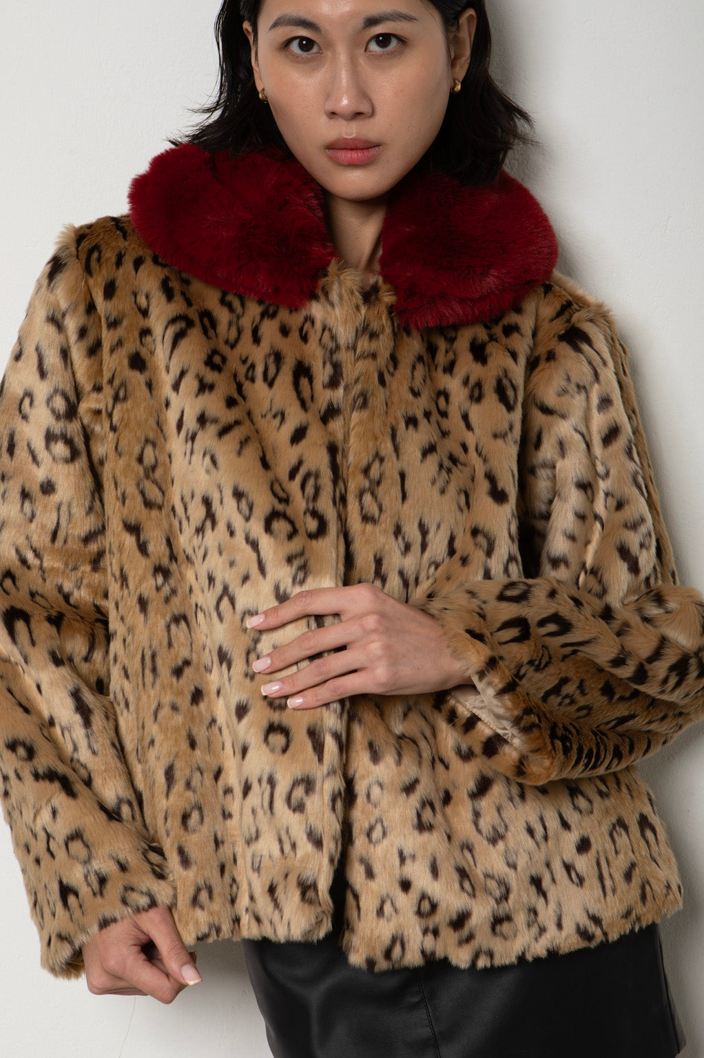 Leopard Faux Fur Jacket