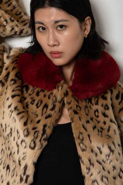Leopard Faux Fur Jacket