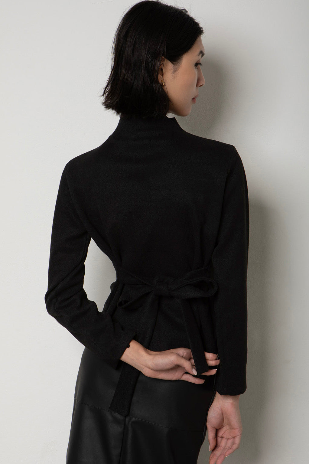 Buttoned Black Sweater
