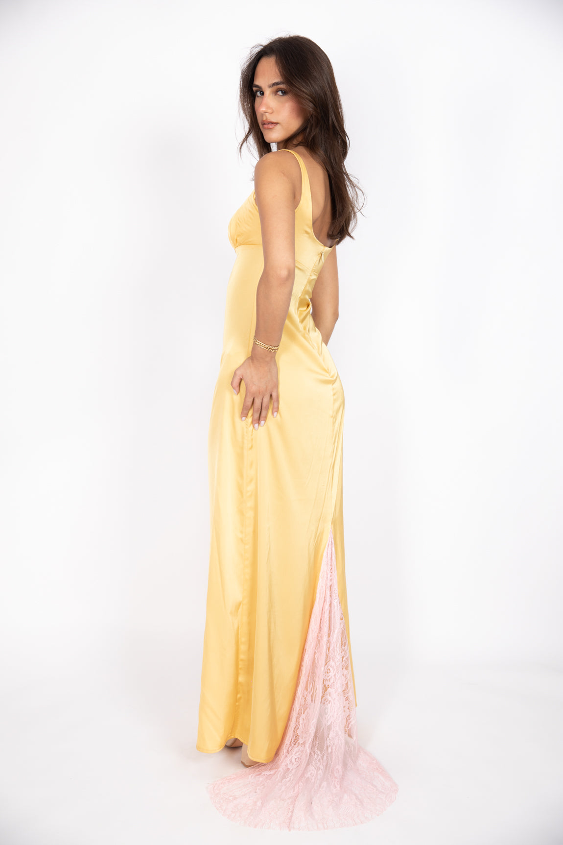 Satin Lace Gown