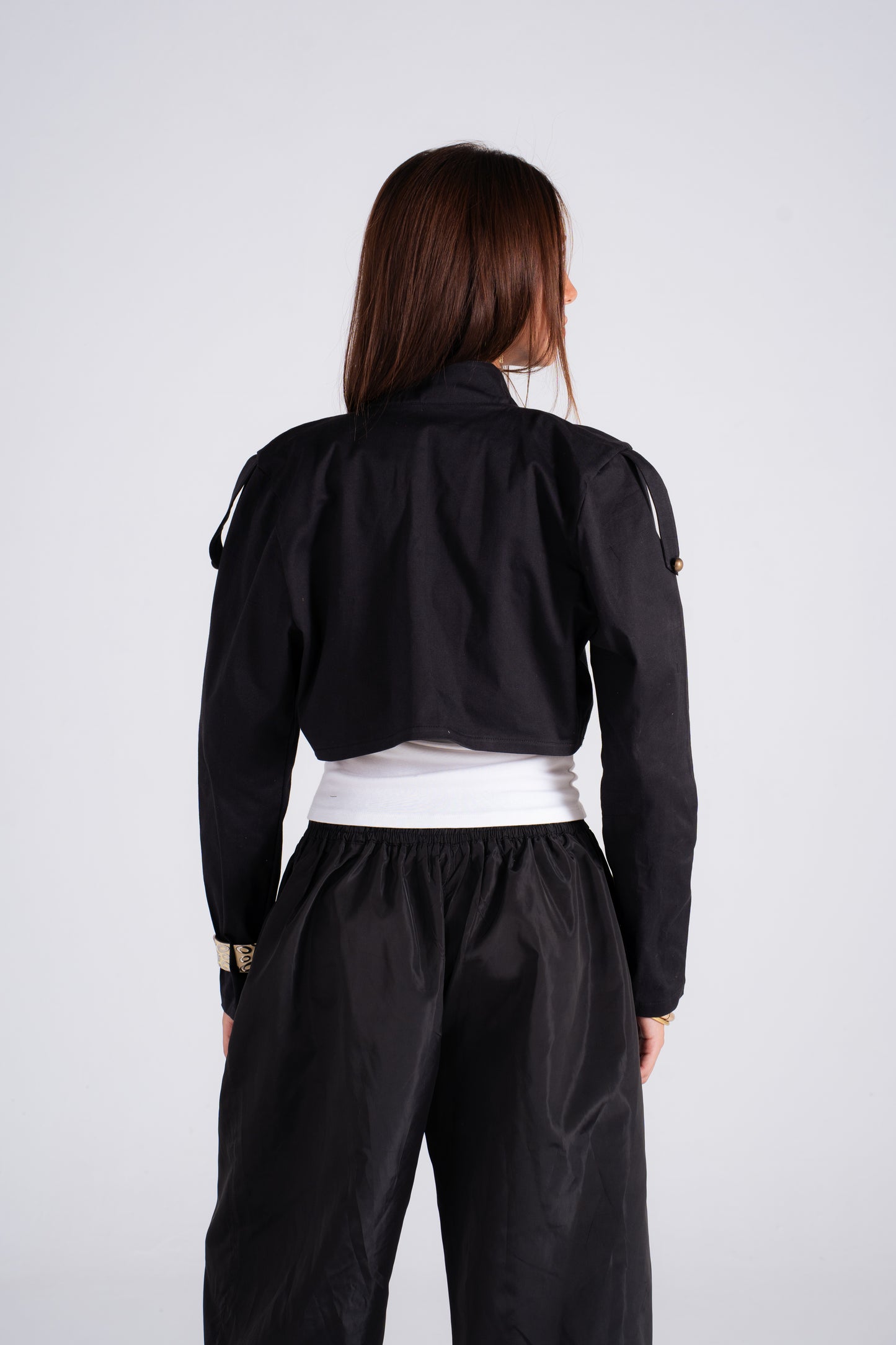 Cropped Jacket Black