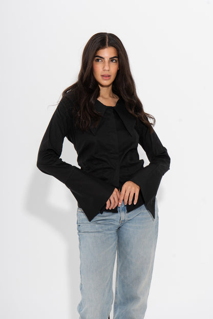 Button Down Black Shirt