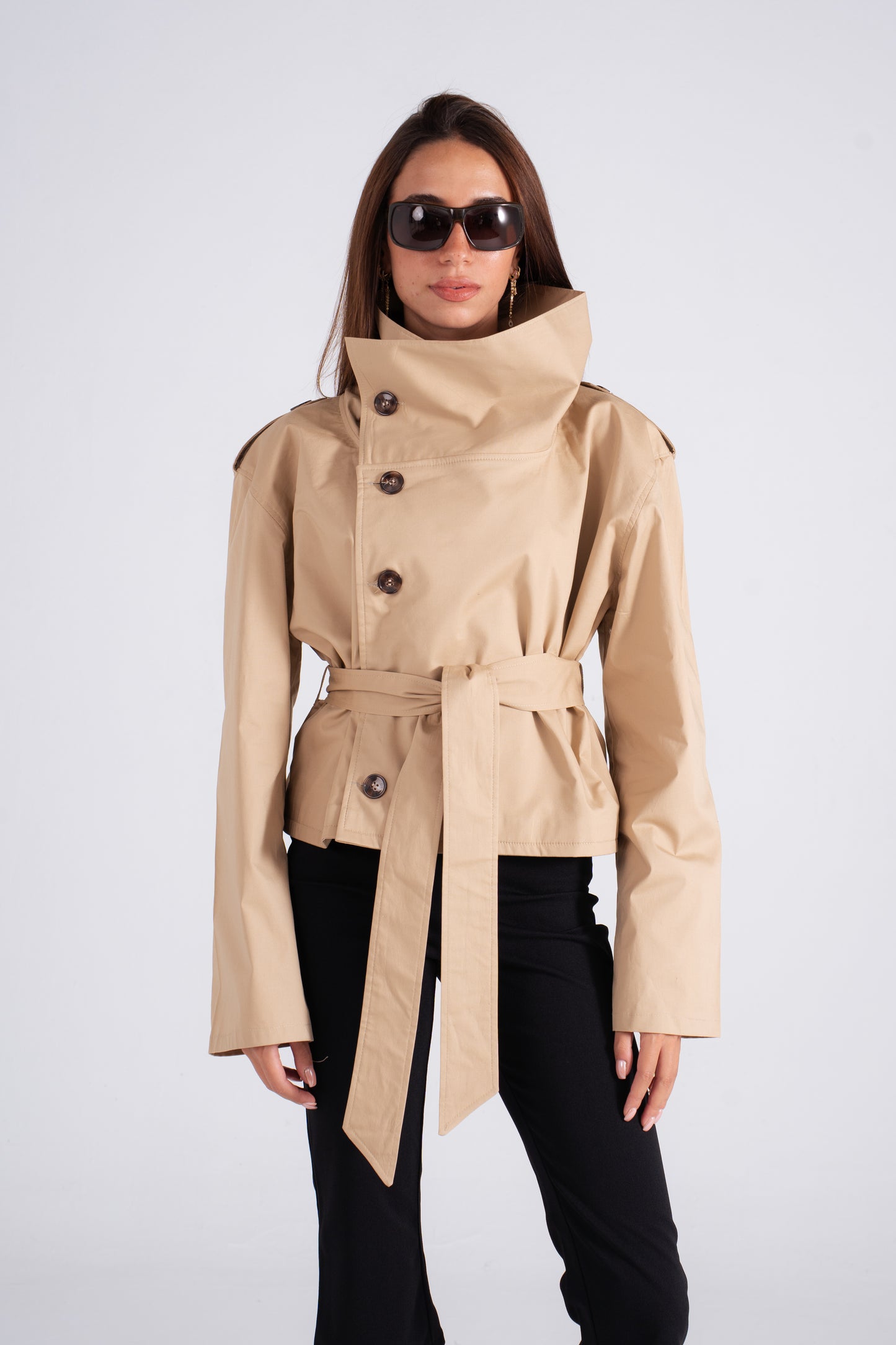 Collared Trench Jacket