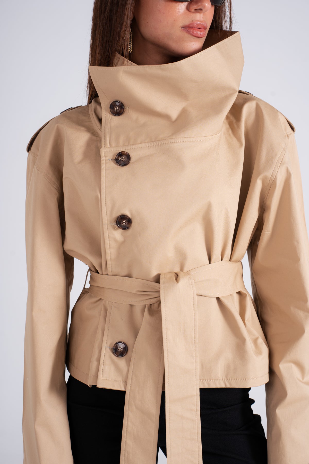 Collared Trench Jacket