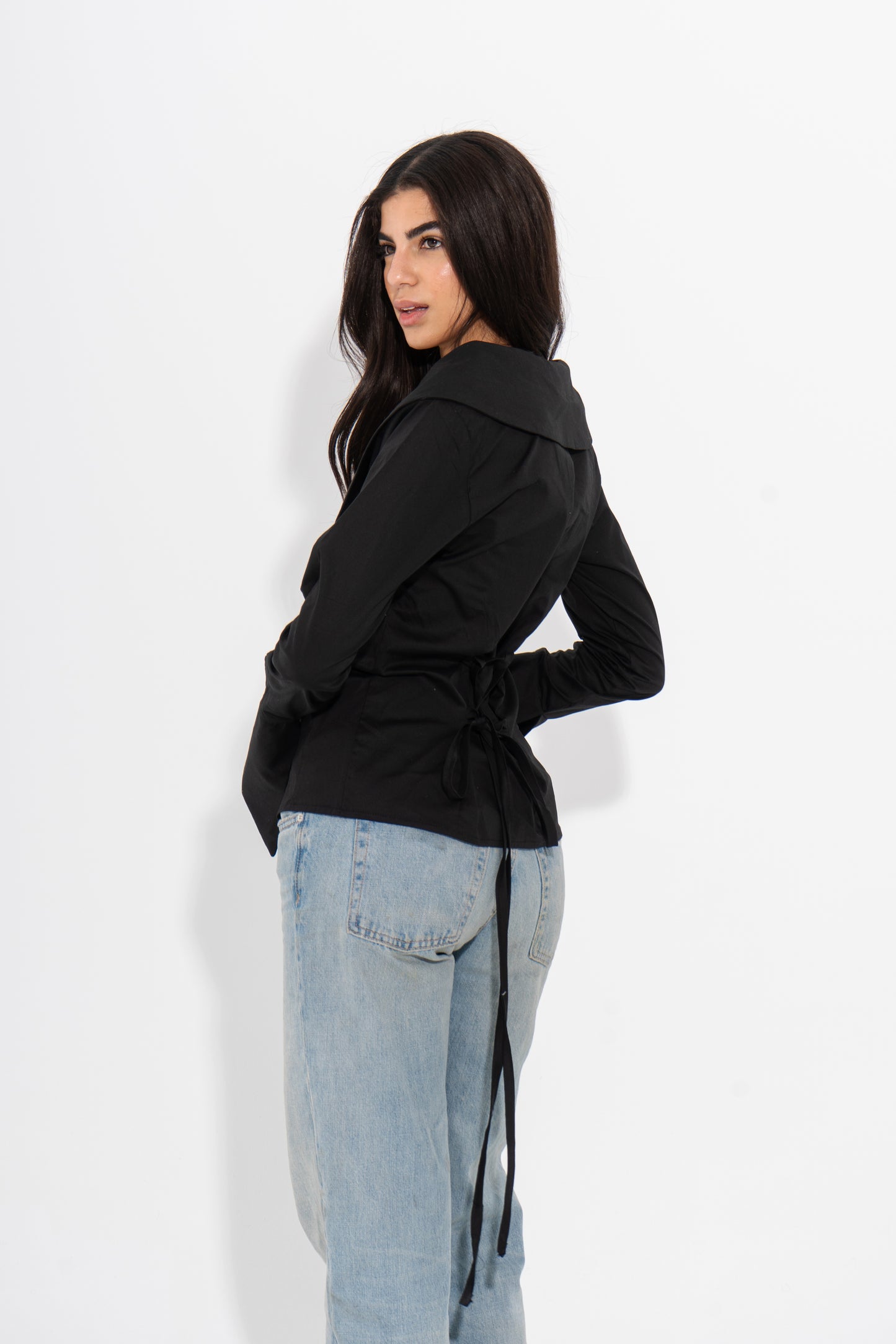 Button Down Black Shirt