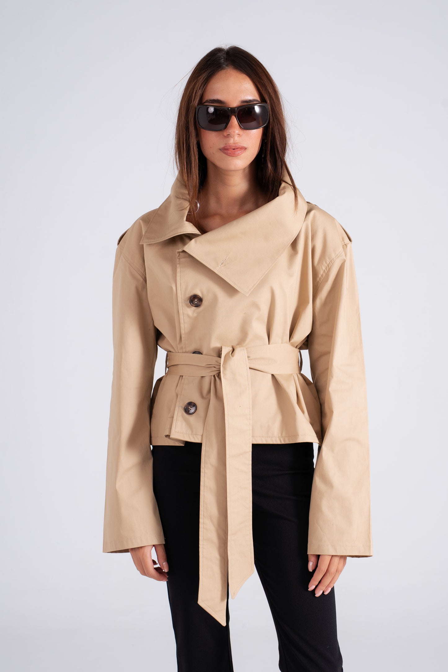 Collared Trench Jacket