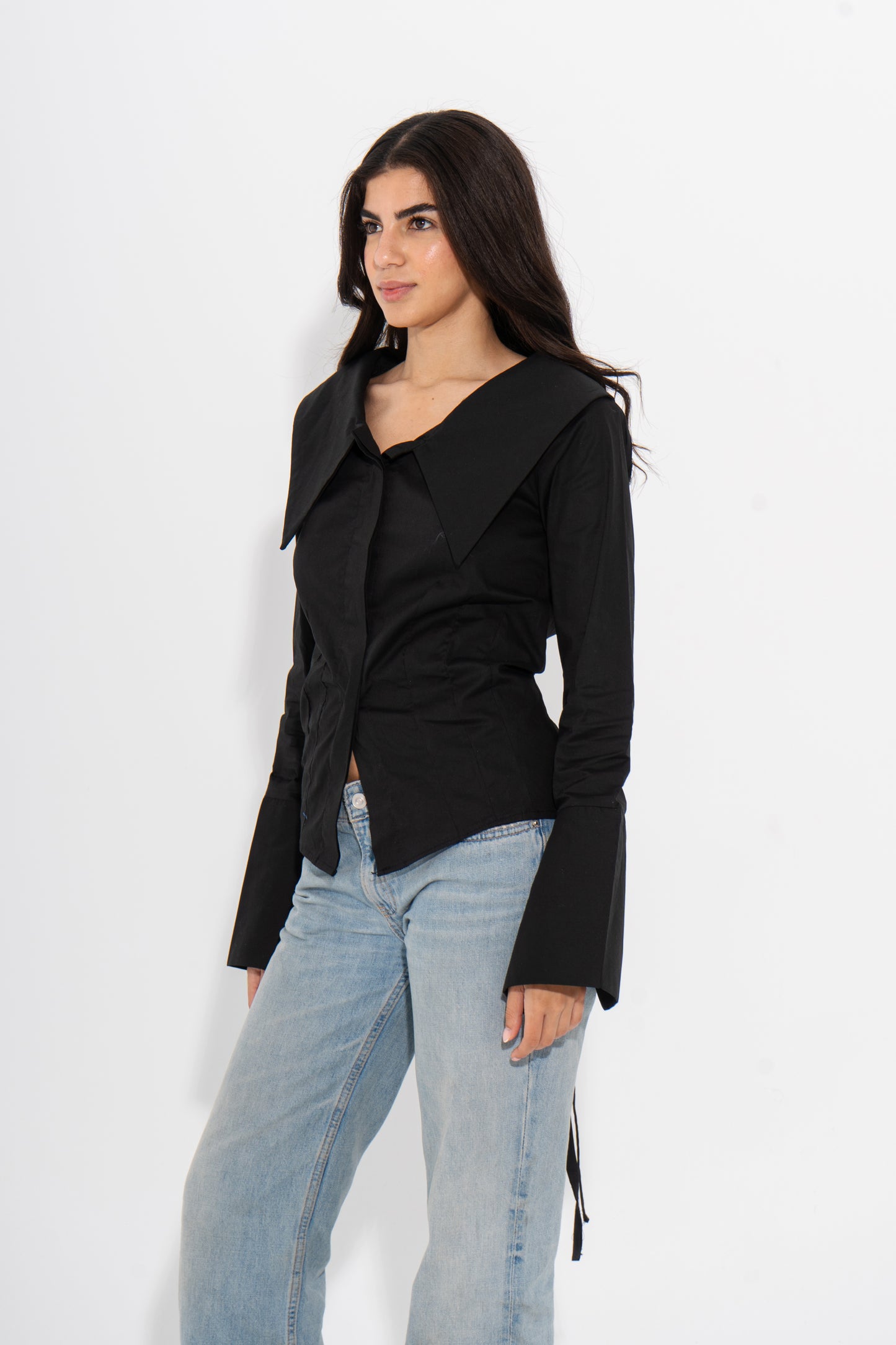 Button Down Black Shirt