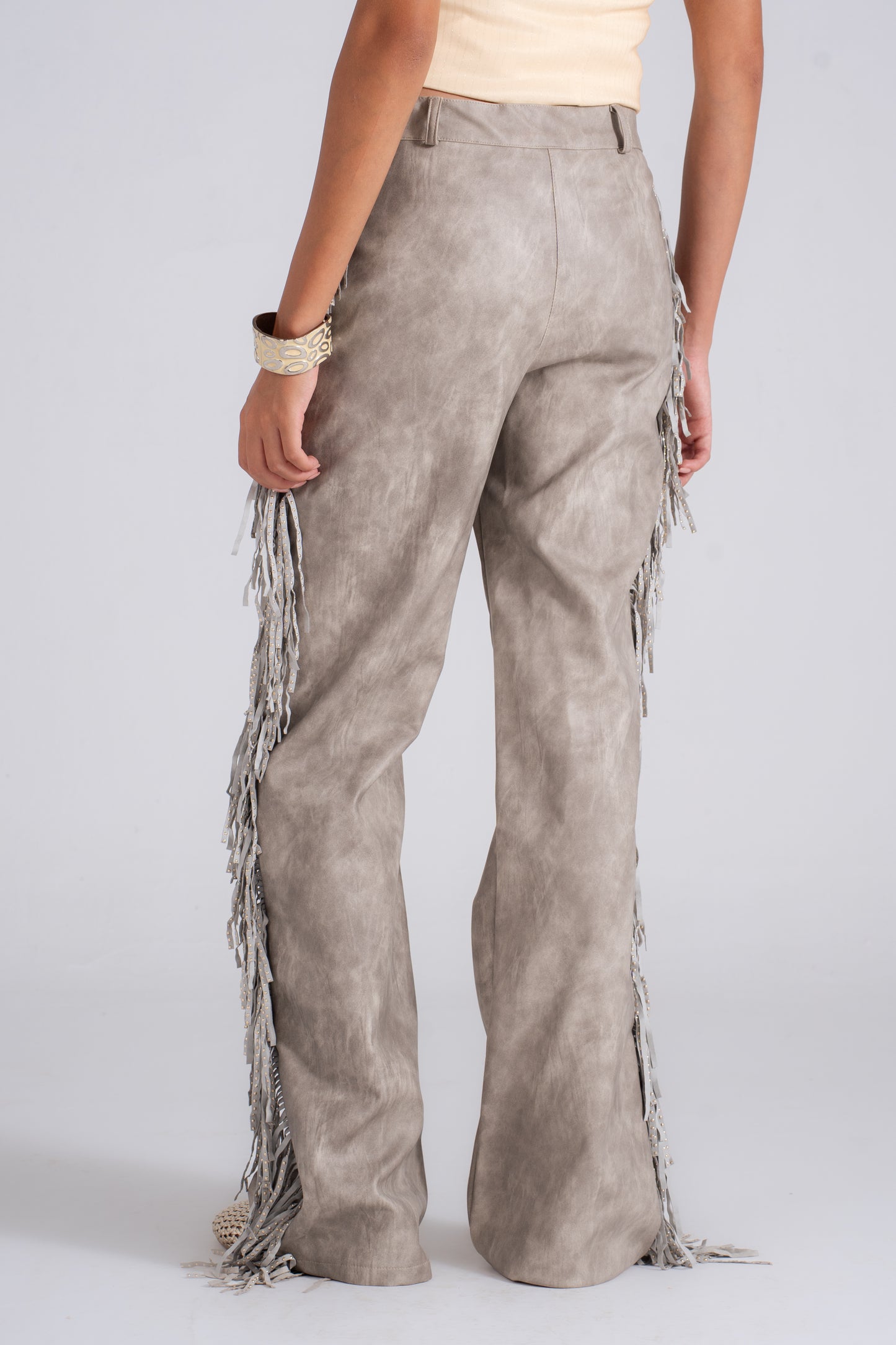Leather Pants with Fringes