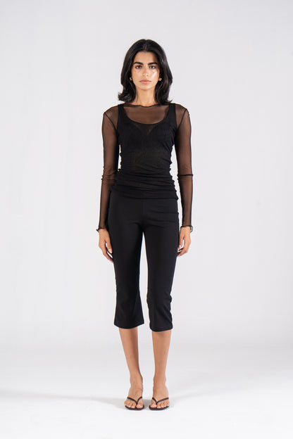 Layered Sheer Mesh Black Duo
