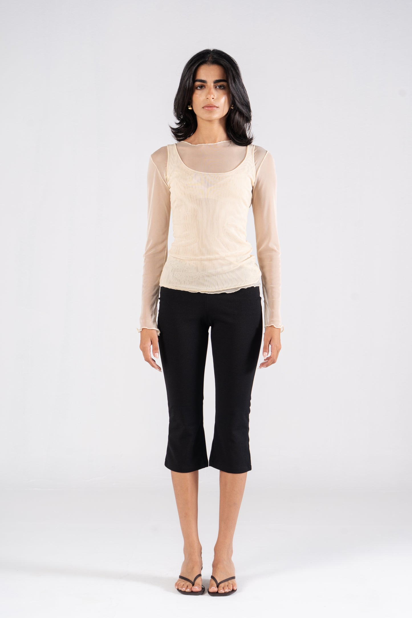 Layered Sheer Mesh Butter Yellow Duo
