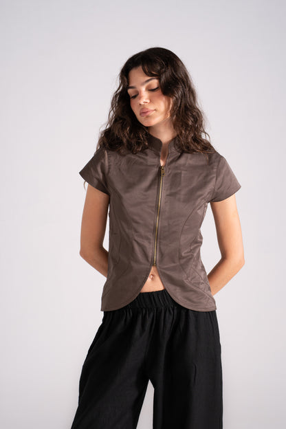Curved Fitted top