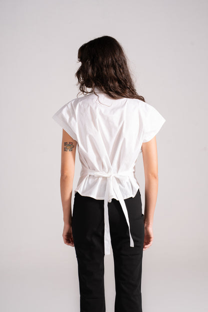 Pleated Shirt Short Sleeve