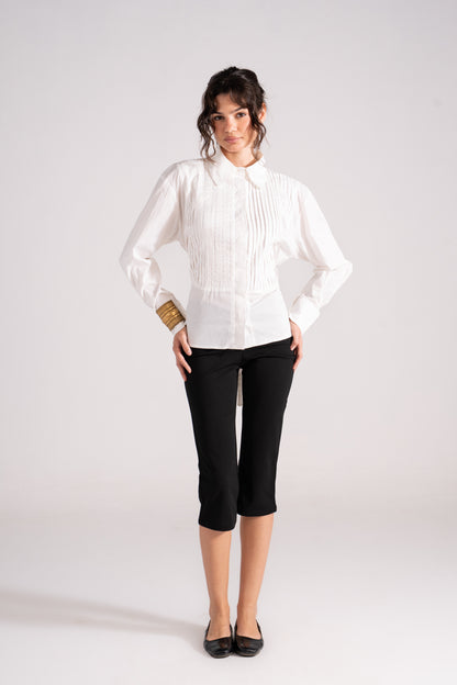Pleated Shirt Long Sleeve