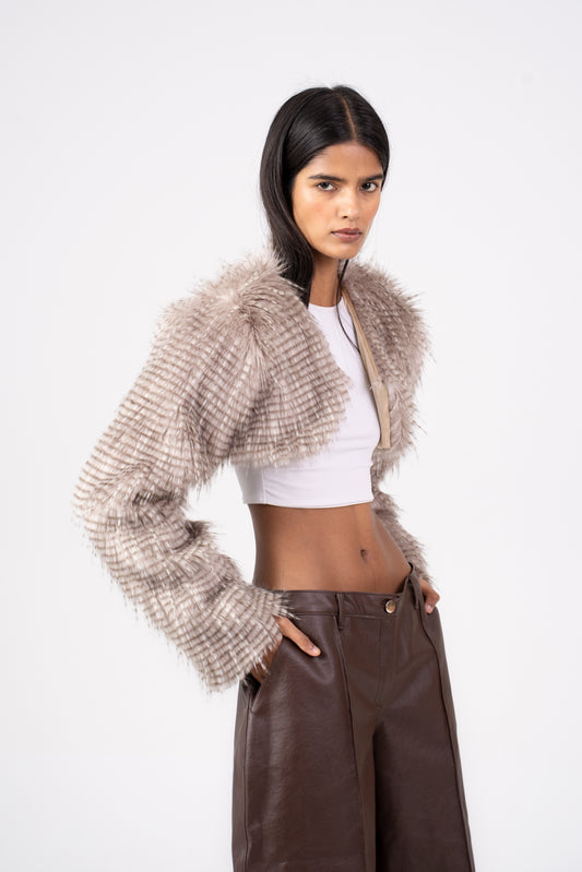 Fur Shrug Beige