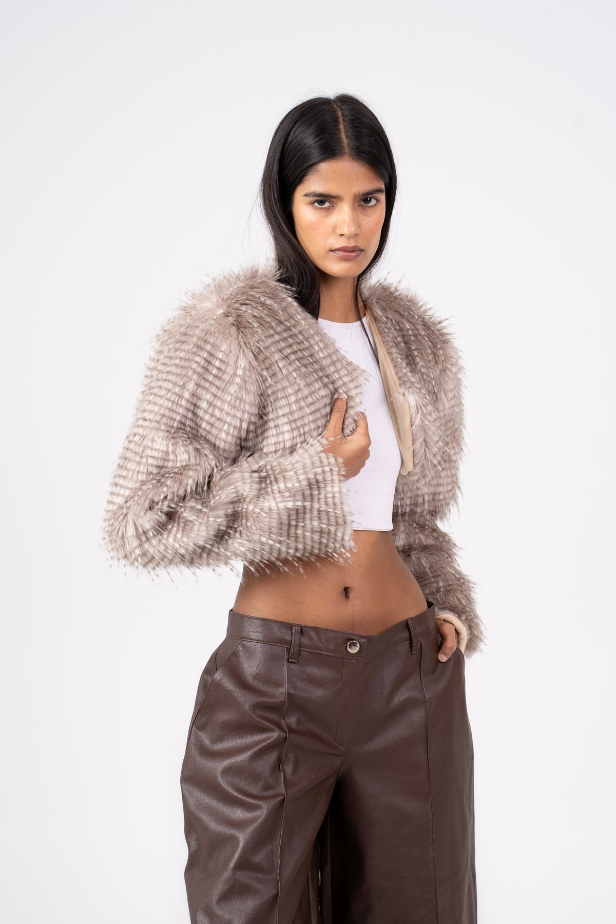 Fur Shrug Beige
