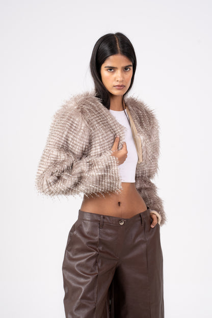 Fur Shrug Beige