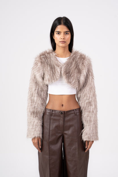 Fur Shrug Beige