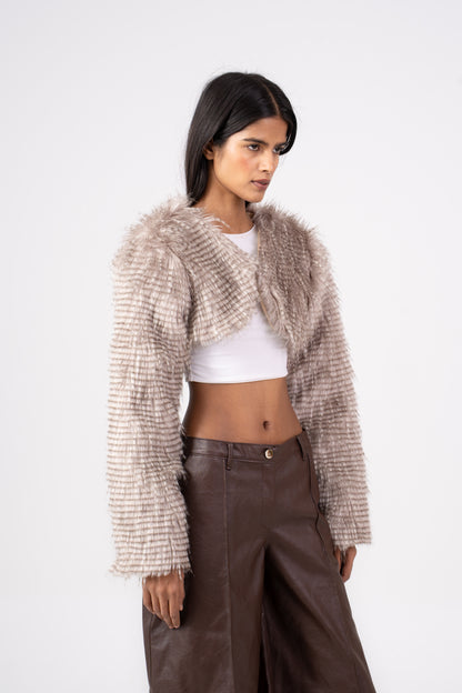 Fur Shrug Beige