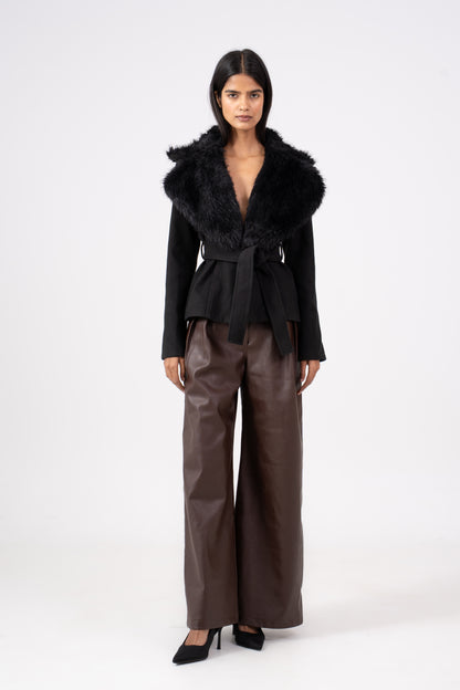 Fur Big Collar Jacket
