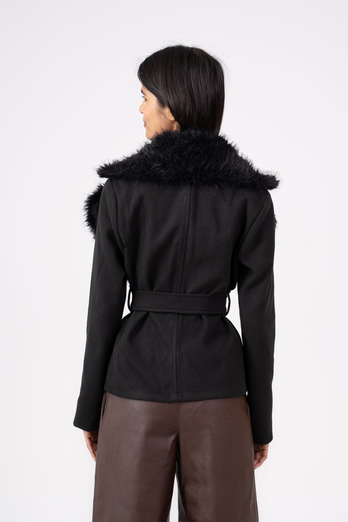Fur Big Collar Jacket
