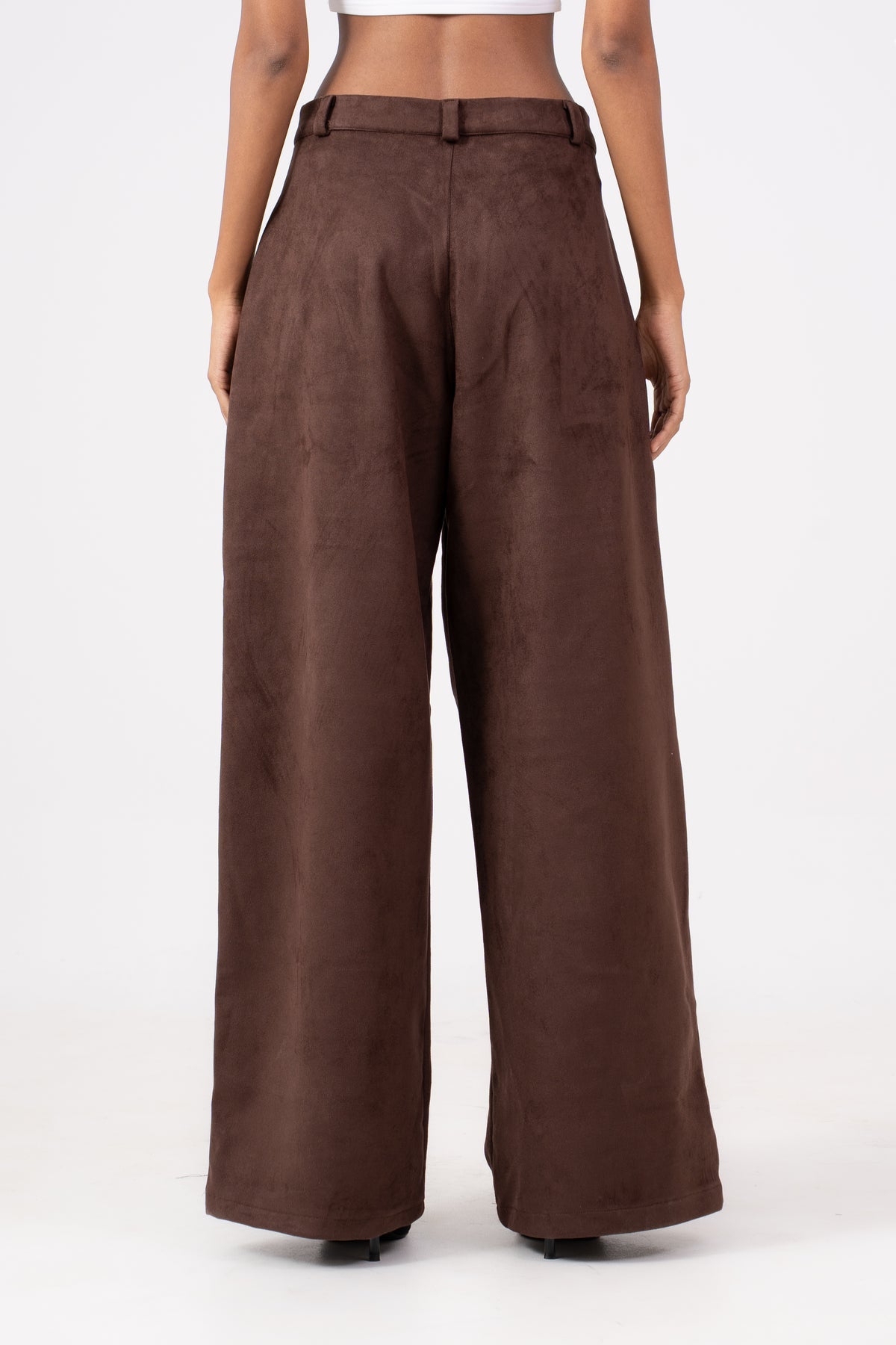 Suede Pants Brown