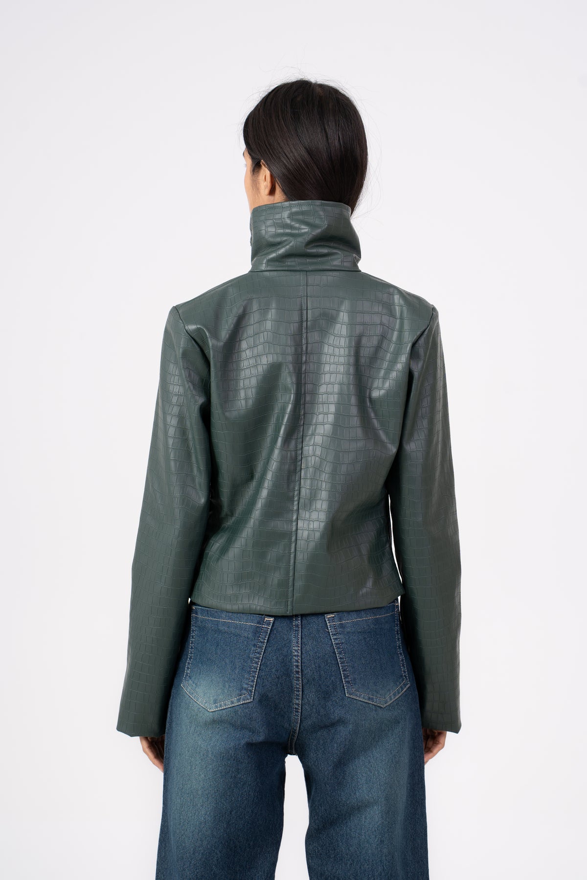 Crocodile Leather Jacket