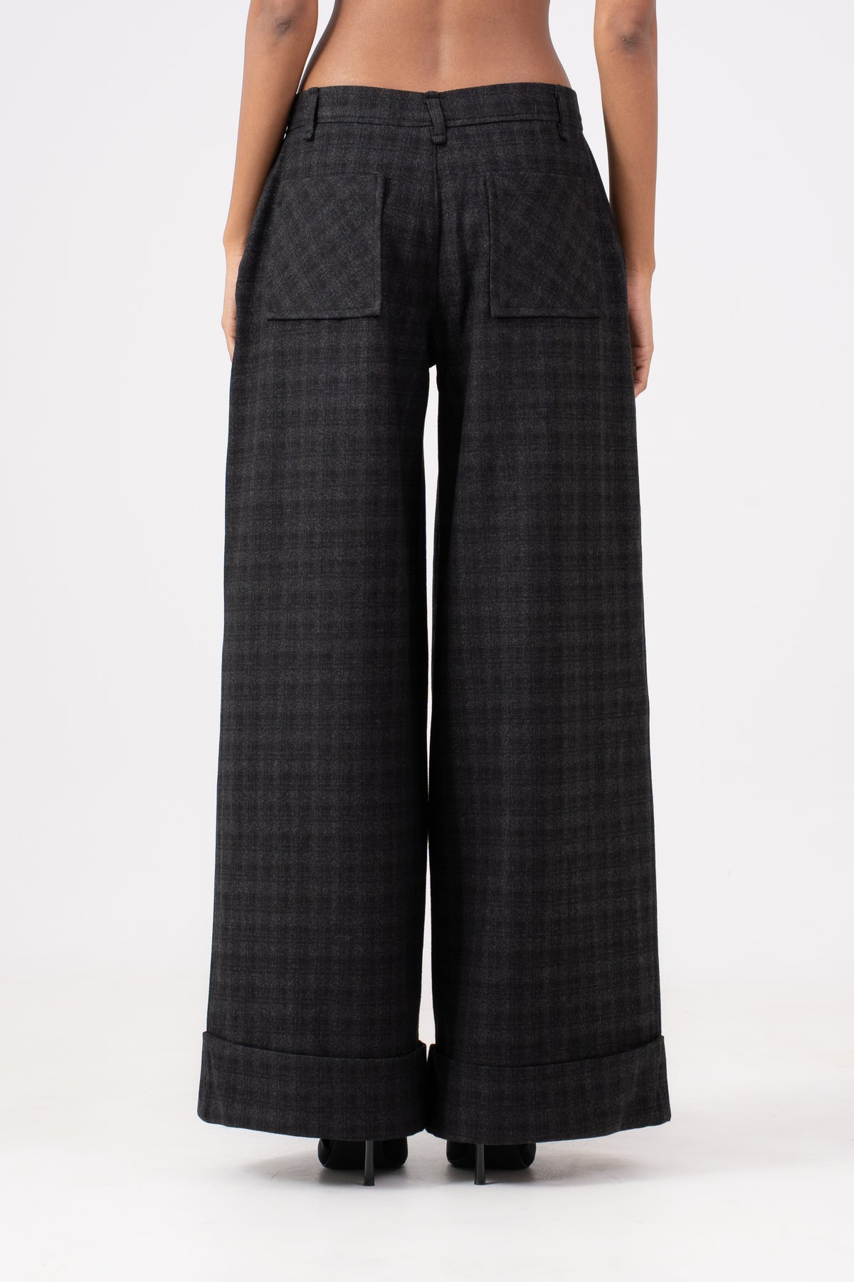 Checkered Wool Pants