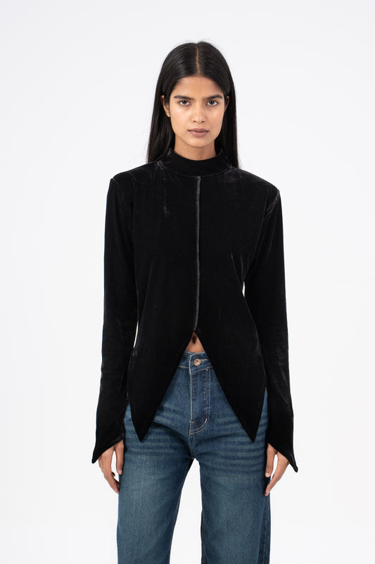 Velvet Top Black