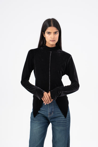 Velvet Top Black