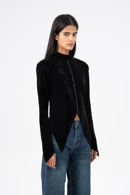 Velvet Top Black