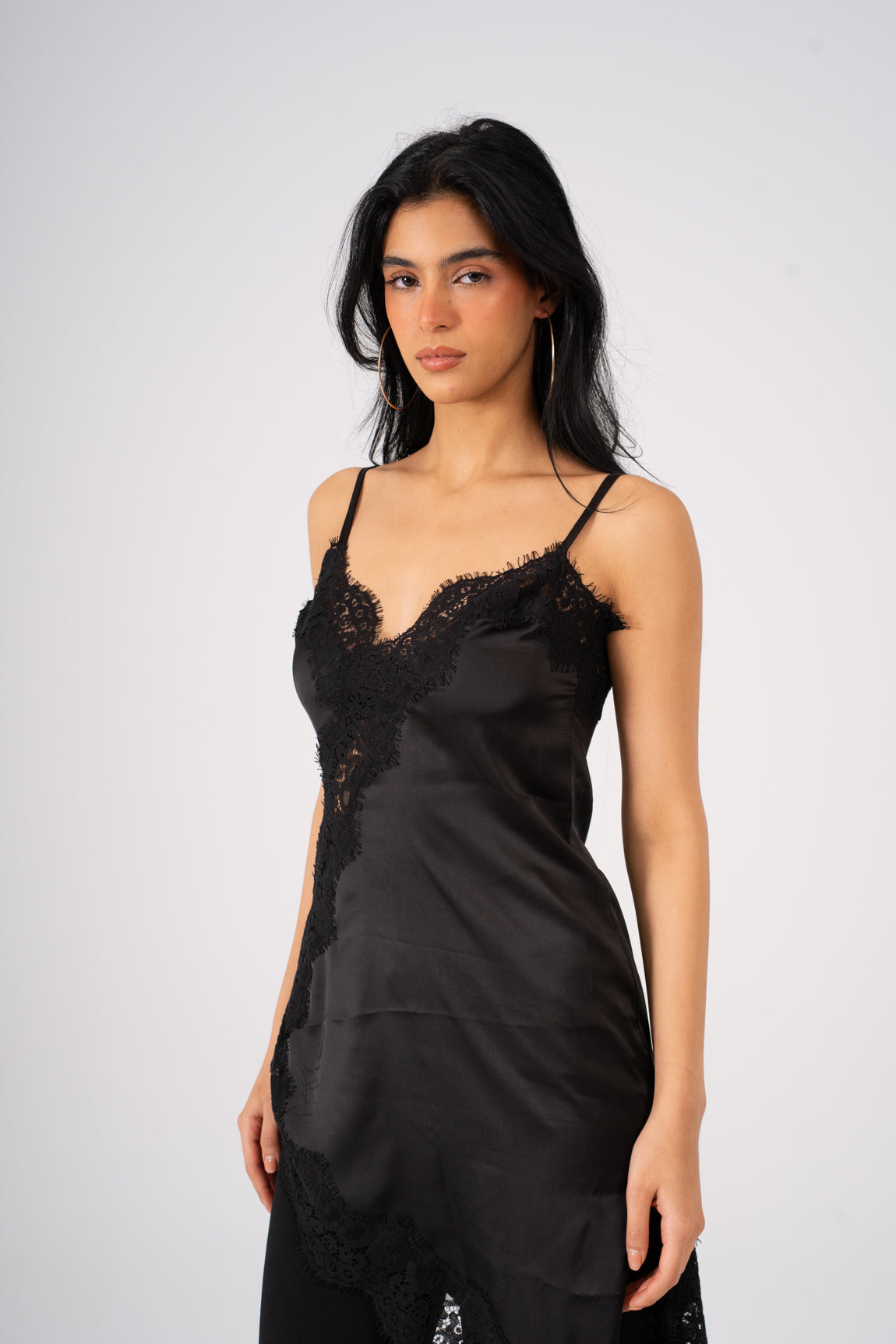 Asymmetrical Satin Top