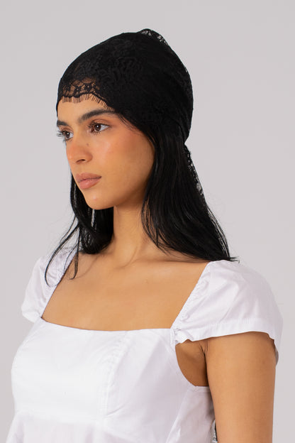 Lace Bandana Black