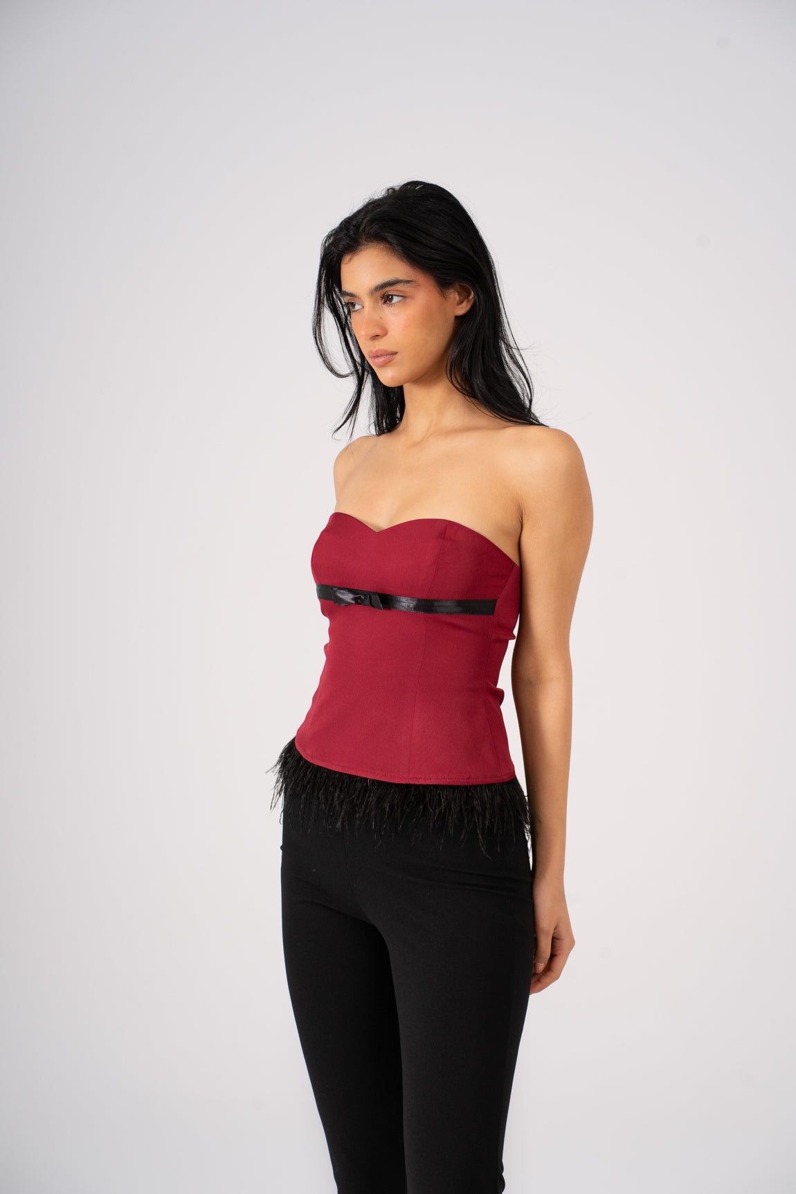 Strapless Corset Maroon