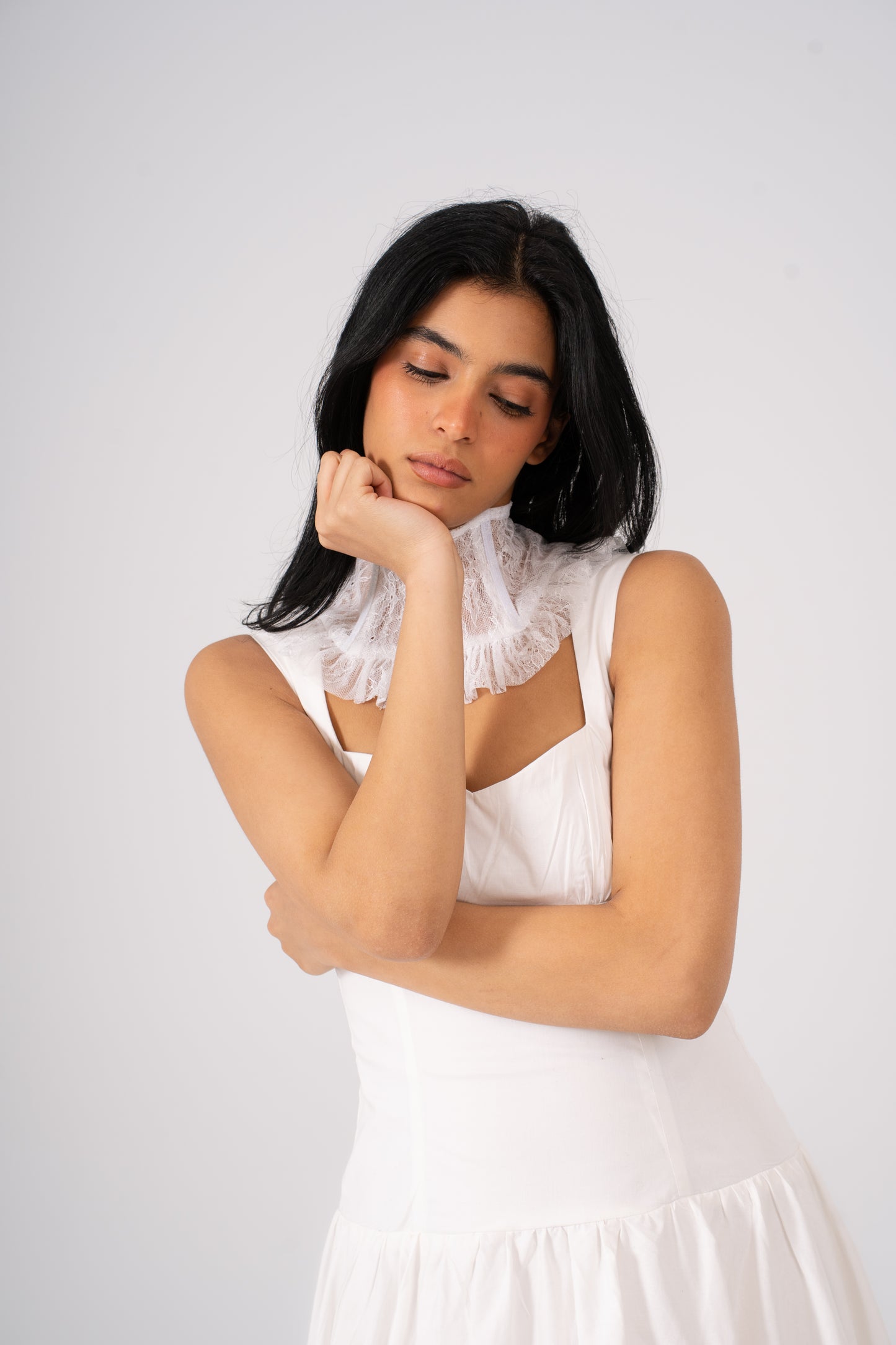 High-Neck Lace Necklace