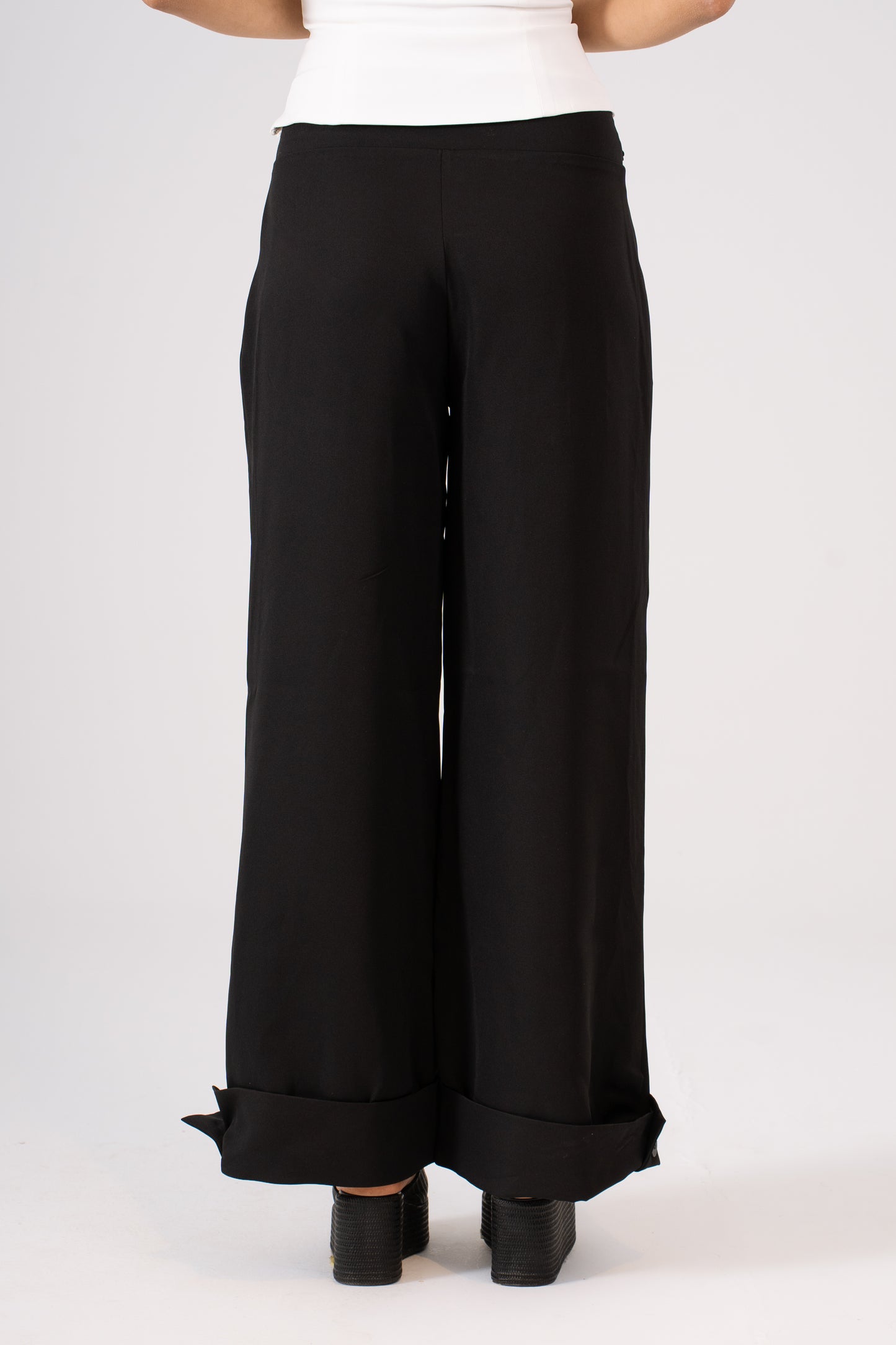 Pleated Pants Black