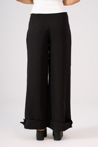 Pleated Pants Black