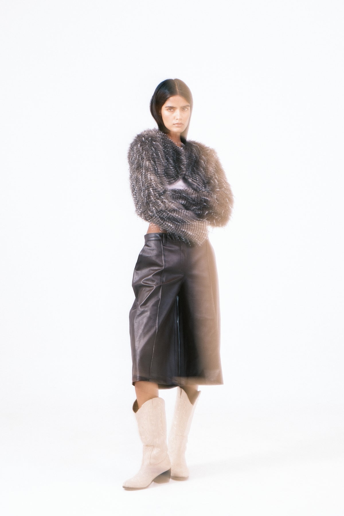 Limited Edition Dark Grey Fur Shrug