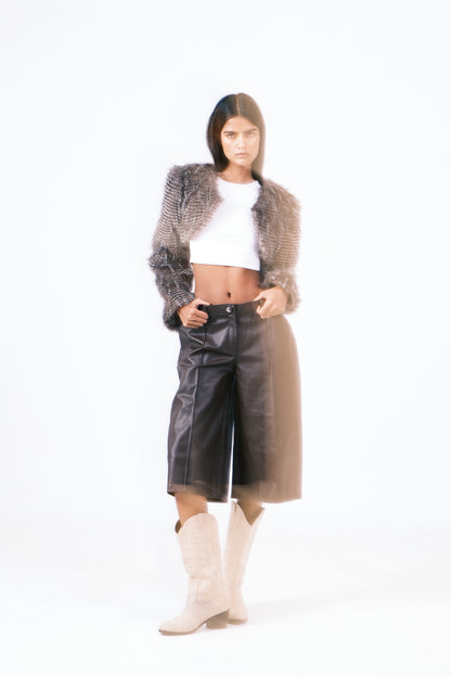 Limited Edition Dark Grey Fur Shrug