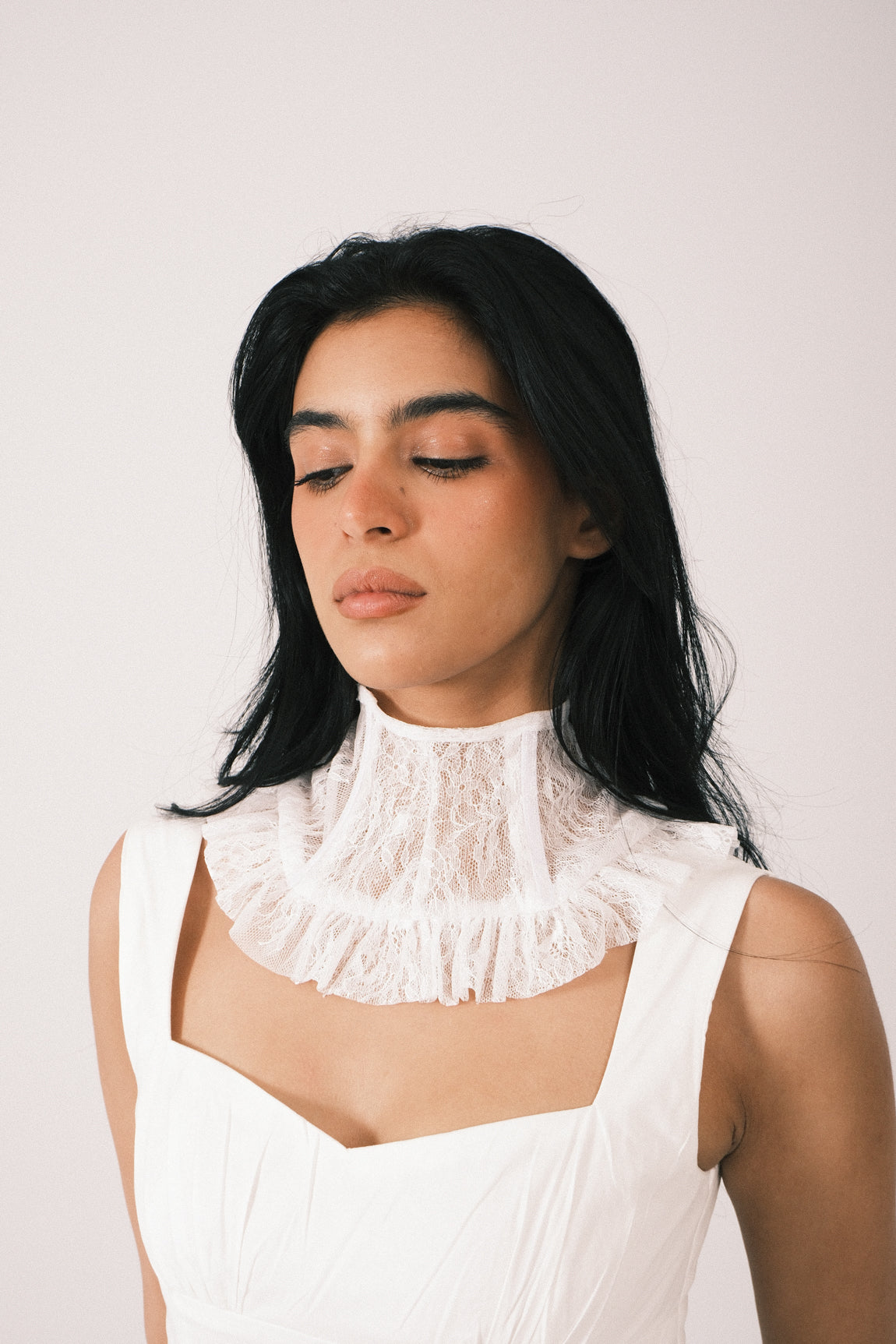 High-Neck Lace Necklace