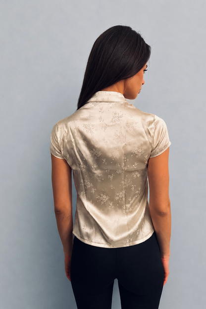 Muse Cutout Top in Gold