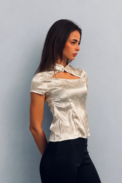 Muse Cutout Top in Gold